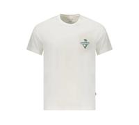 Guess - Weißes Baumwoll-T-Shirt mit Print-Logo - - Tops - Herren - Weiß - XL
