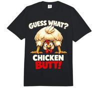 Guess What Chicken Butt Funny Chicken Men Women Kids Comfort Colors Adult Heavyweight T-Shirt