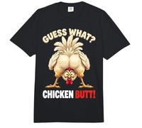 Guess What Chicken Butt Funny Chicken Men Women Kids Comfort Colors Adult Heavyweight T-Shirt