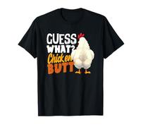 Guess What Chicken Butt Lustiger Retro-Humor-Witz für Kinder T-Shirt