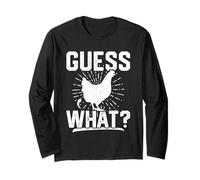 Guess What Chicken Butt Shirt für Teenager, als Geschenk für Jungen, Lustiger Bauer Langarmshirt
