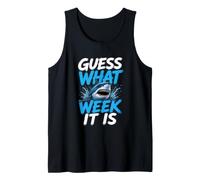 Guess What Week it is - Cool Cartoon Shark Graphic Tank Top