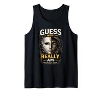 „Guess Who I Really Am“ -T-Shirt im Vintage-Stil, dunkel, ästhetisch Tank Top