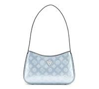 GUESS Women ARNELA TOP Zip Shoulder Hand Bag, Powder Blue Logo