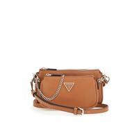 GUESS Women Noelle DBL Pouch Crossbody Bag, Leichter Cognac