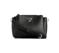 GUESS Women Noelle Umhängetasche mit 3 Fächern Hand Bag, Schwarz