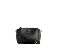 Guess Umhängetasche Noelle Saffiano 25 cm mit 3 Fächern Schwarz