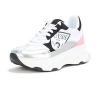 GUESS Women's Calebb3 Sneaker, Silver/Pink Multi 099, 40 EU