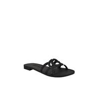 GUESS Women's Elyho Flat Sandal, Schwarz 001, 37 EU
