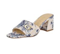 Guess Women's Gallai Heeled Sandal, Light Blue Floral 450, 36 EU