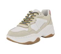 GUESS Women's Hapyy Sneaker, White/Grey Multi 110, 40 EU