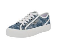 GUESS Jelexa Damen-Sneaker, Medium Blue Denim Logo 420, 39.5 EU