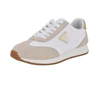 GUESS Women's Joggin Sneaker, White/Beige 140, 40 EU