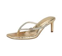 GUESS Women's Mayan Heeled Sandal, Gold 788, 38.5 EU