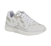 Guess Moxea Damen-Sneaker, Weiß/Grau Logo 144, 35 EU
