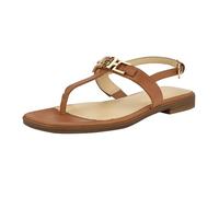 GUESS Women's Reality Flat Sandal, Dark Natural Leather 120, 39 EU