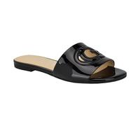 Guess Damen Tashia Flache Sandalen, Black Patent 002, 36.5 EU
