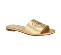 Guess Women's Tashia Flat Sandal, Gold 788, 38.5 EU