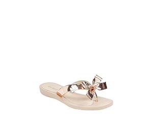 GUESS Women's TUTU9 Sandal, Gold, Numeric_5