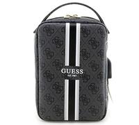 Guess PU 4G bedruckte Streifen Reise Universaltasche - Schwarz