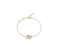 Guess Yellow Gold Beloved Bracelet with Interlocking Hearts Design