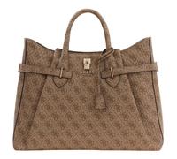GUESS Yesba Girlfriend Satchel Bag Latte Logo