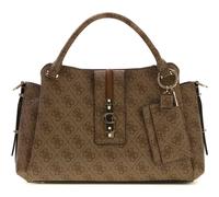 GUESS Yvonne Logo Girlfriend Satchel Latte Logo