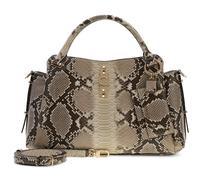 GUESS Umhängetasche Handtasche Yvonne Logo Girlfriend Satchel Natural grau