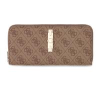 Guess Langbörse Damen Yvonne Logo SLG Large Zip Around (SWSG) latte logo