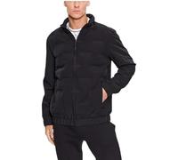 GUESS Z3BL05 WFPD0 JBLK Herren-Bomberjacke, gepolstert, mit Reißverschluss vorne und Stehkragen, Schwarz, Schwarz , S