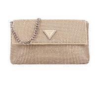 Guess Clutch-Tasche Zalina Mini Flap – Aluminium, goldfarben, 21 cm, Damen