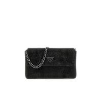 Guess Zalina Flap Clutch Schultertasche, Abendtasche, Schwarz