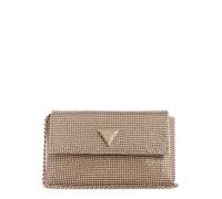 Guess Clutch-Tasche Zalina Mini Flap – Aluminium, goldfarben, 21 cm, Damen