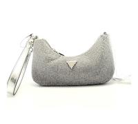 GUESS Zalina Mini Top Zip Shoulder Bag Silver