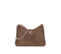 Guess Zalina Top Zip Mini Schultertasche, Abendtasche, Bronze