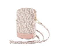 Guess Zip GCube Stripe Phone Bag Crossbody Tasche - Rosa