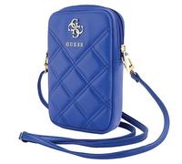 Guess Zip Quilted 4G Tasche - Handy Crossbody Tasche, Smartphone Umhängetasche aus Leder mit Reißverschluss