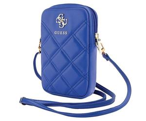 Guess Zip Quilted 4G Tasche - Handy Crossbody Tasche, Smartphone Umhängetasche aus Leder mit Reißverschluss