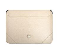Guess Zubehör für PC und Notebook, Marke: Sleeve GUCS16PSATLE 40,6 cm (16 Zoll), Beige/Beige, Saffiano, Dreiecks-Logo