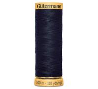Gütermann 100% Natürliche Baumwolle Gewinde 100 m Breit Auswahl der Farben Dunkles Marineblau