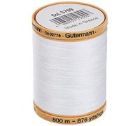 Gütermann Gewinde 876 YD Natürliche Baumwolle Feststoffe Weiß