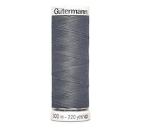 Gütermann Nähgarn Allesnäher 200 m 100% Polyester Farbe 497 Dunkelsilber