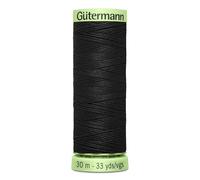 Gütermann Knopflochgarn No.30 – 30 m – 000 Schwarz