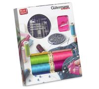 Gütermann Allesnäher + Handnähnadel + Greifer Nähfaden-Set (8 Farben/ 100 m)