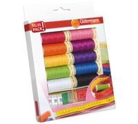 Gütermann Allesnäher + Maßband Nähfaden-Set (10 Farben/ 100 m)