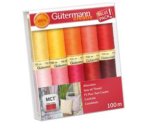 Gütermann Allesnäher Nähfaden-Set-4 (10 Farben/ 100 m)