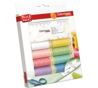 Gütermann Allesnäher Nähfaden-Set (8 Farben/ 100 m + Saummaß)