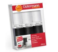 Gütermann Allesnäher Nähgarn Set 6 Garnrollen a 250m Col.6 (1,82 € pro 100 m)