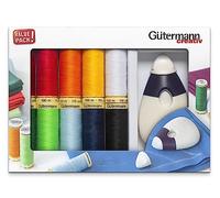 Gütermann Nähgarn-Set G734573 mit Kreiderad, Polyester, Mehrfarbig, 100 m