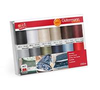 Gütermann 734001-1 Nähgarn-Set, 250 m x 12 Rollen